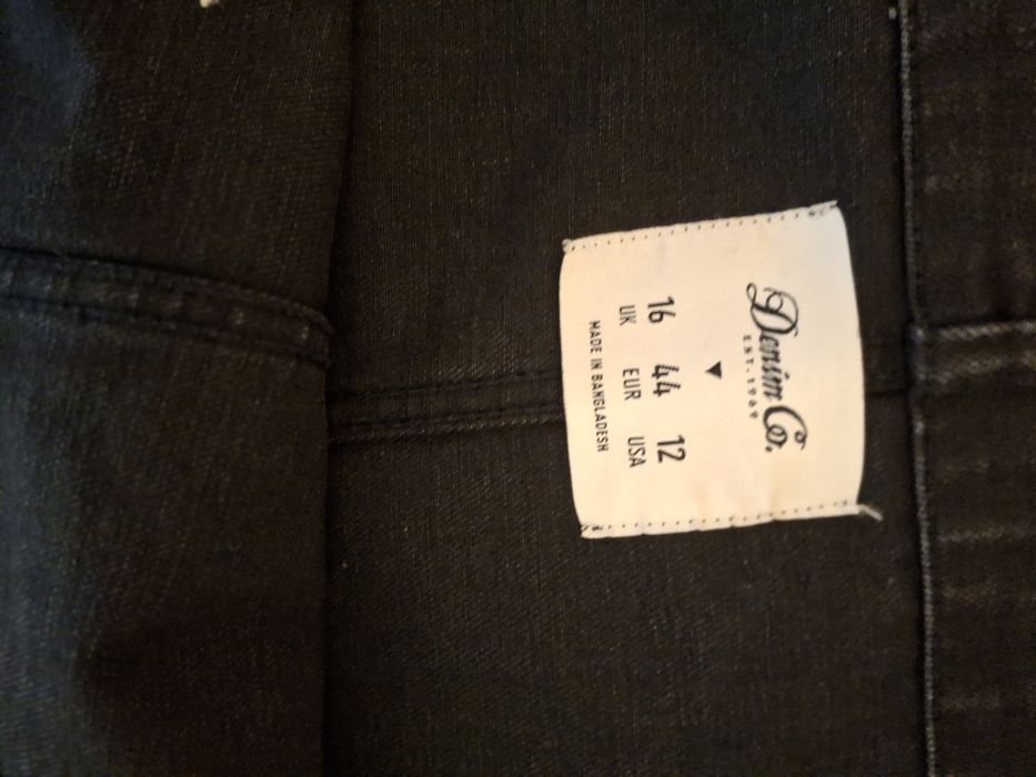 Spódnica na szelkach,  jeans rozmiar 44