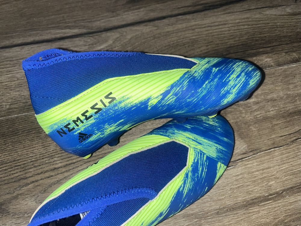 Korki ze skarpetą Adidas Nemesis r.29 wkł. 17,5cm neon