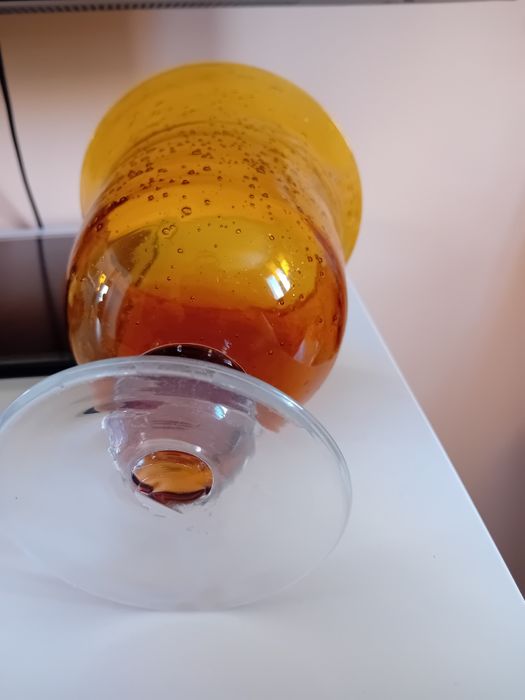 Antico, kielich miodowe szkło plus szklaneczki