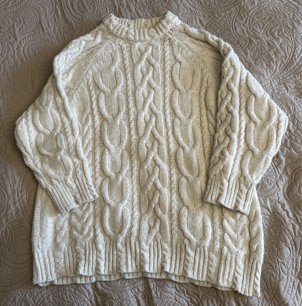 Bezowy sweter damski ZARA
