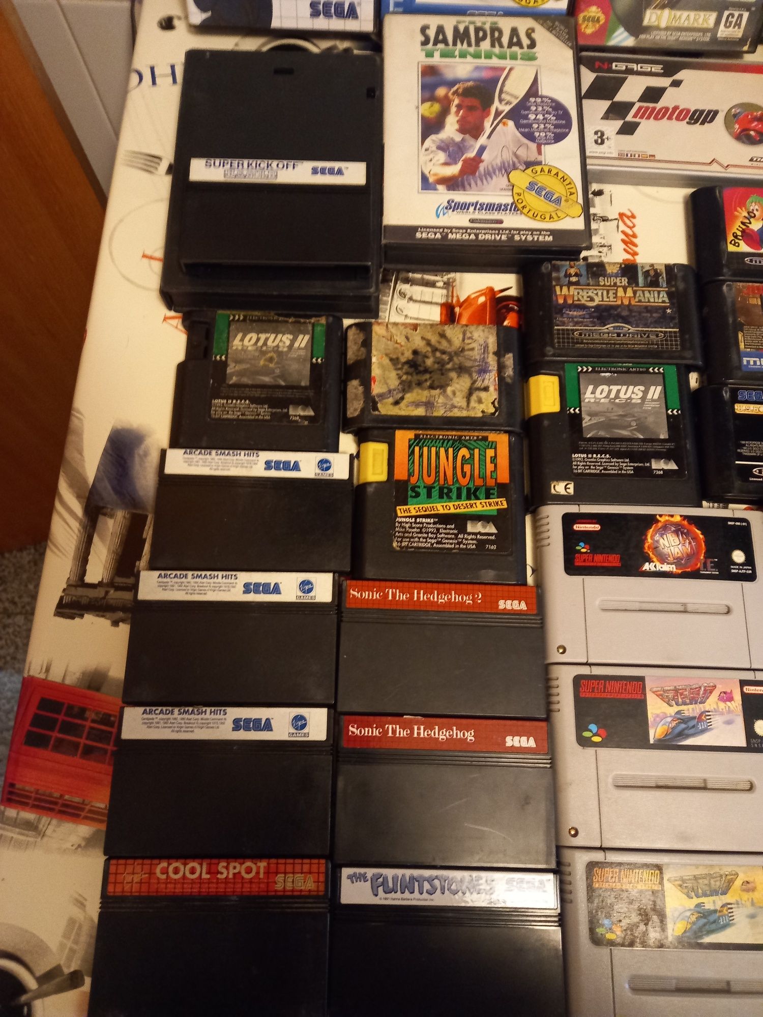 Jogos mega drive master system game gear super Nintendo etc