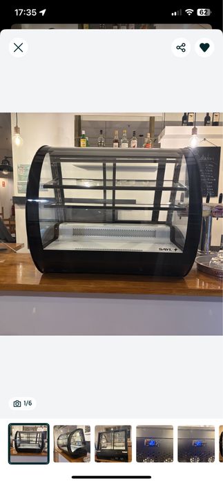 Vitrine refrigerada ou quente