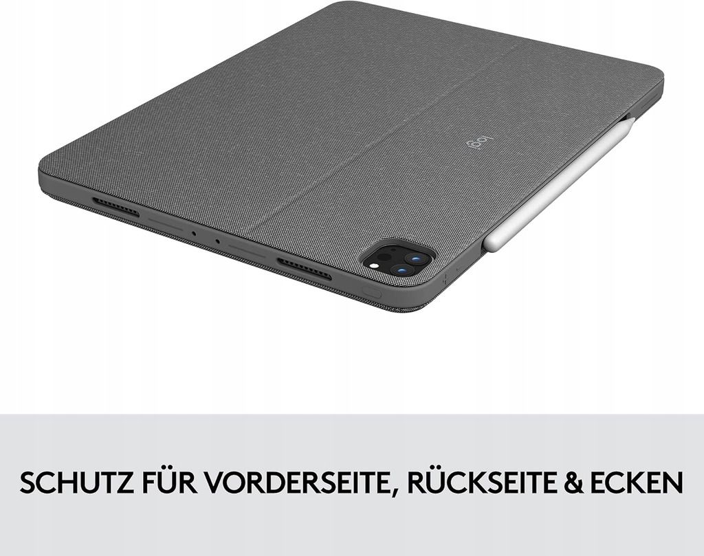 Klawiatura Logitech Combo Touch Apple iPad Pro 12.9 Układ QWERTZ