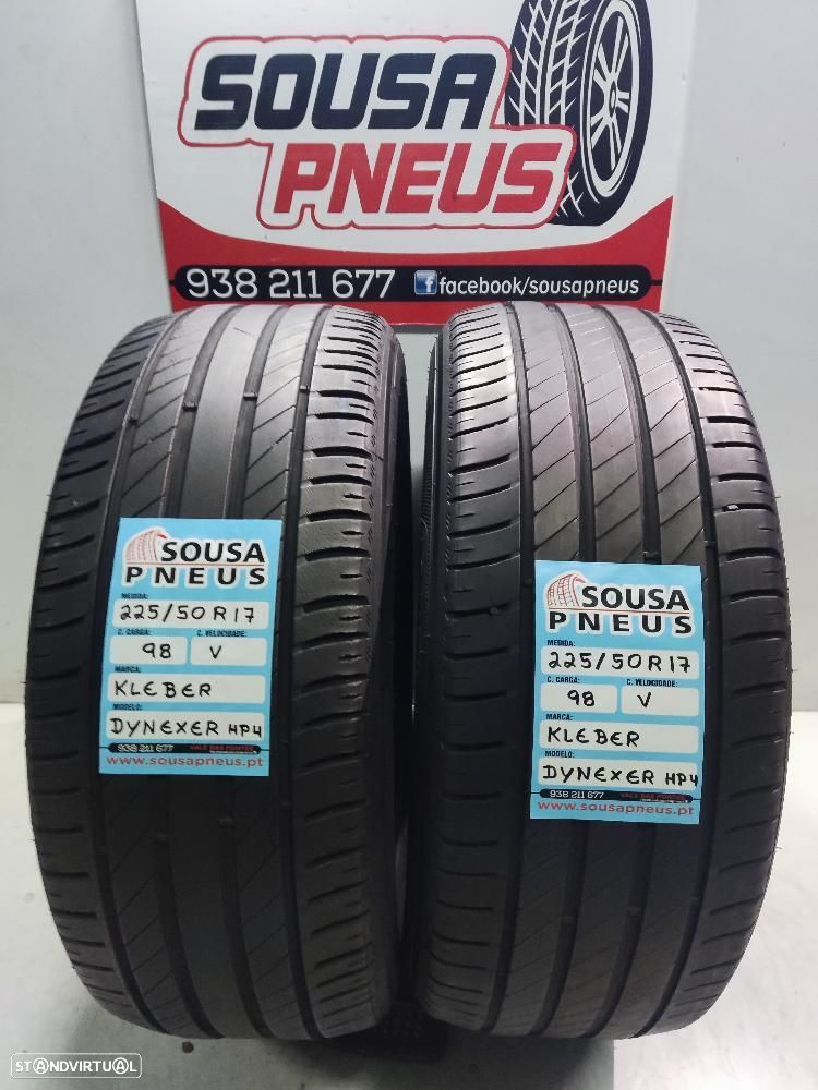 2 pneus semi novos 225-50r17 kleber - oferta dos portes 110 EUROS