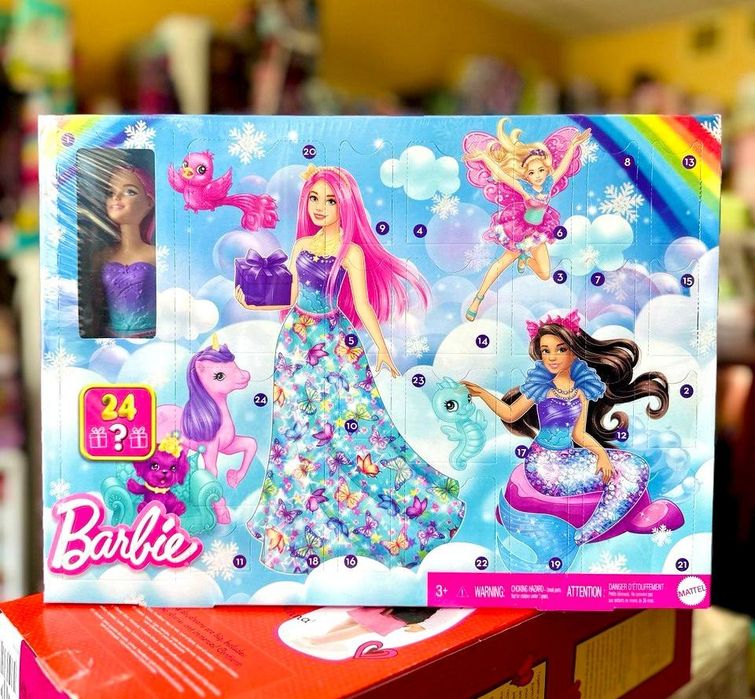 Адвент календарь Барби Фантастический мир с куклой Barbie