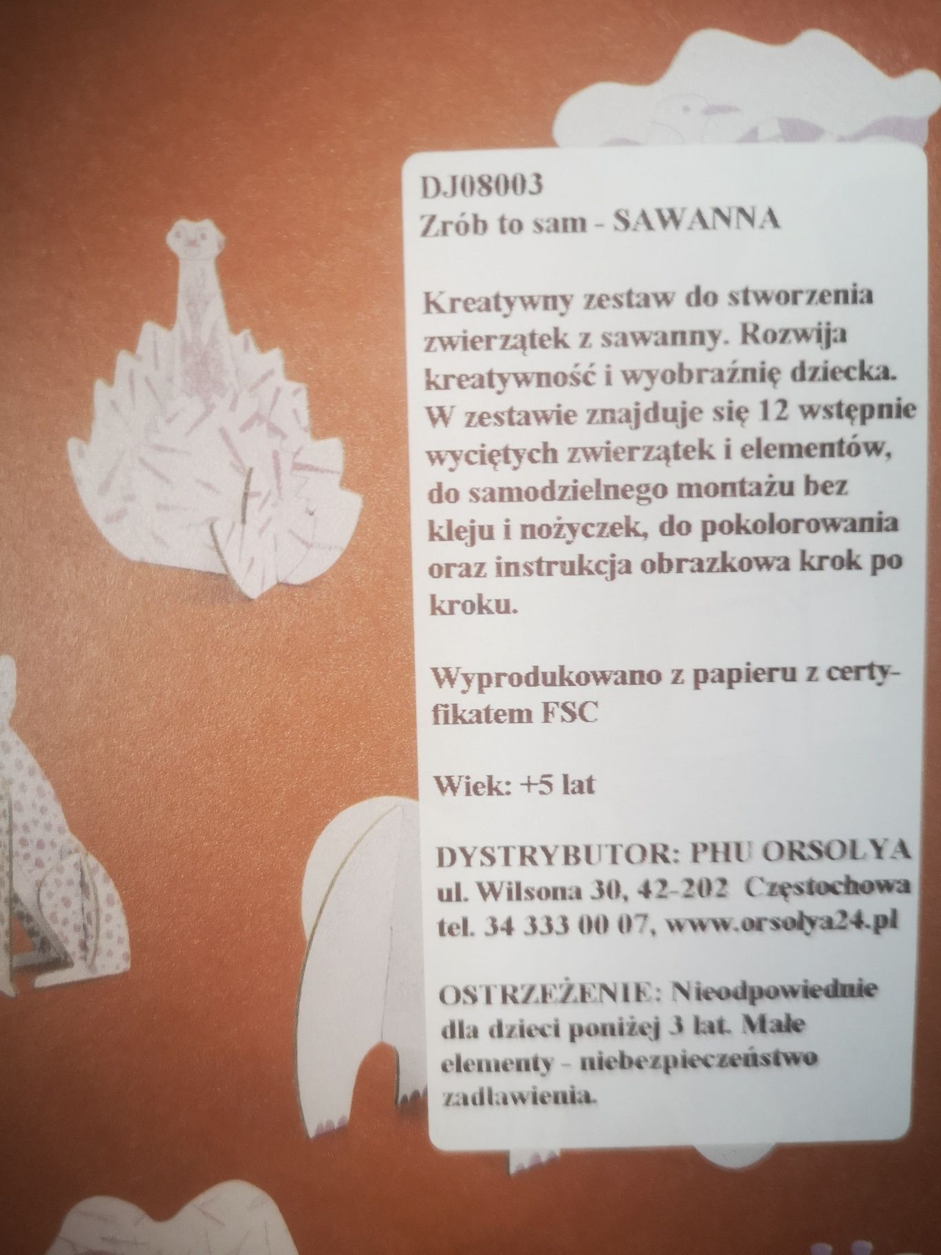 Djeco - Zestaw Artystyczny Zrób to Sam - Sawanna