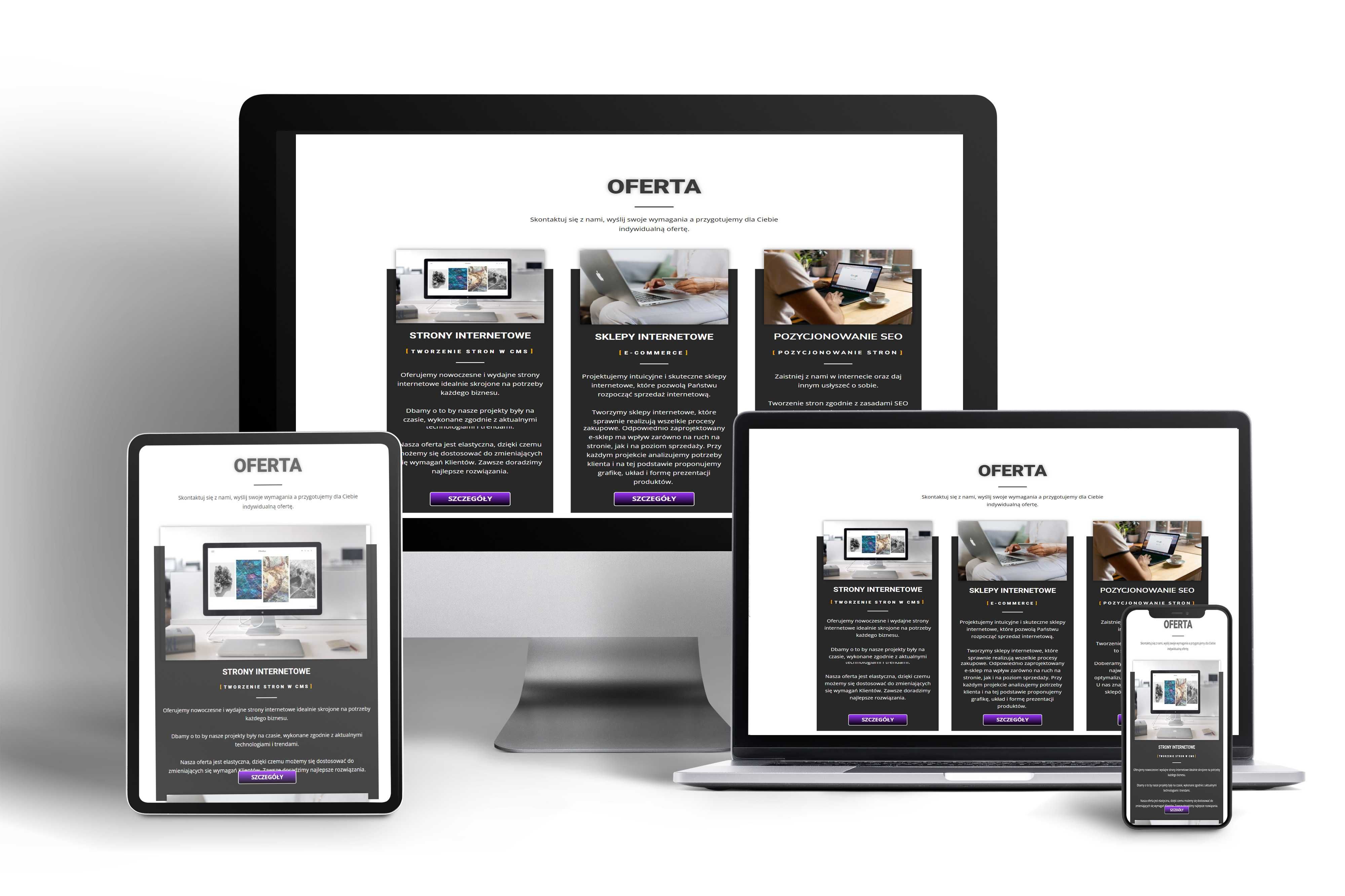 Strony i sklepy internetowe | Wordpress | GoogleAds SEO | Aplikacje