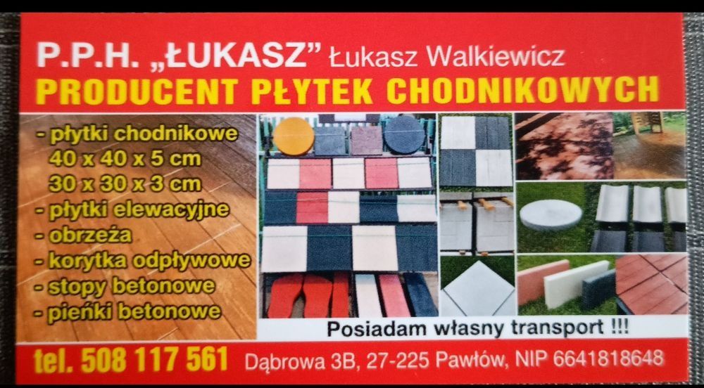 Płytki chodnikowe betonowe wzór deska holand, taras,chodnik,