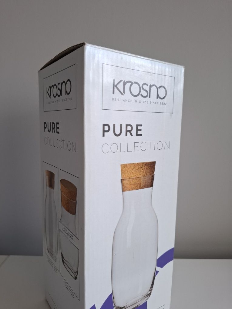 Butelka na wodę karafka Krosno Pure Collection dzbanek