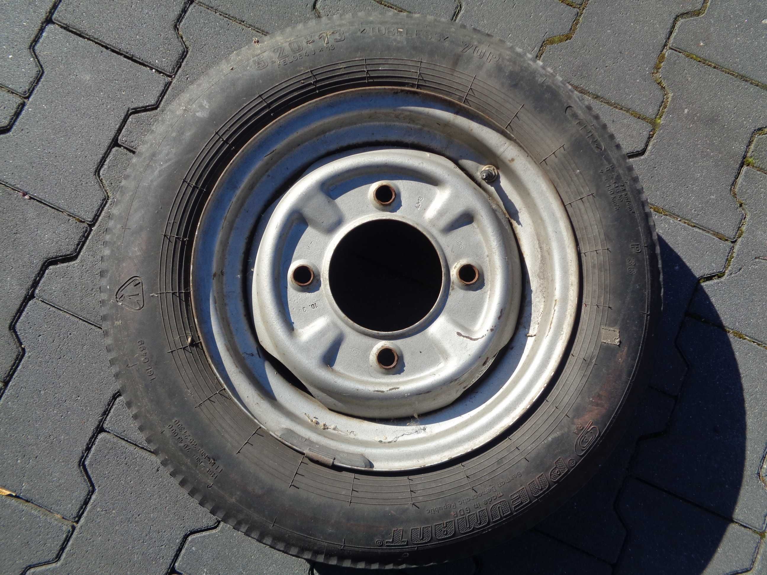 Trabant 601s koło oryginał oryginalna opona DDR Pneumant