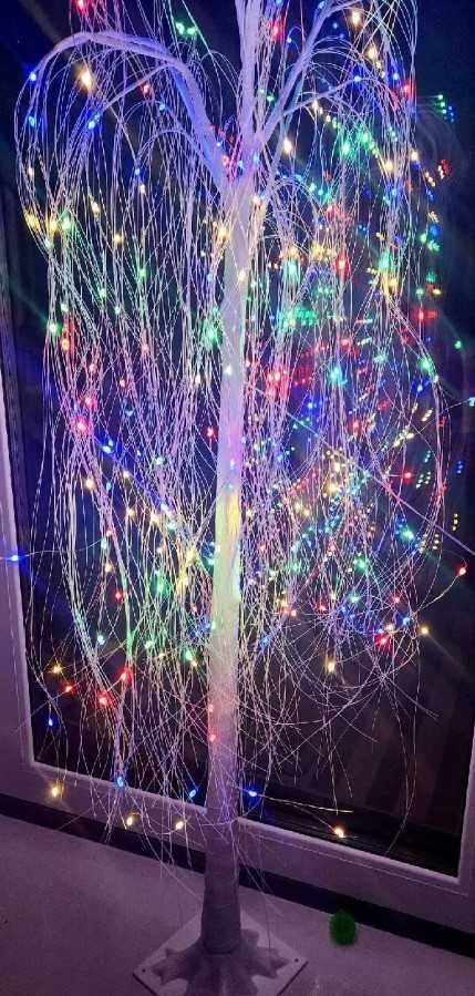 Drzewko ozdobne świecące świąteczne 1,8m LED Ogrodowe domowe