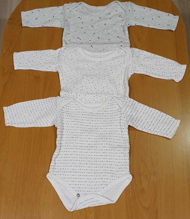 Zestaw ubranek dla dziewczynki, rozm. 52-62 i wanienka