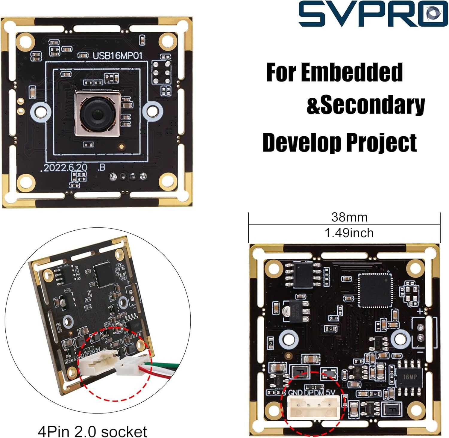 Svpro 16 MP autofokus USB kamera do komputera