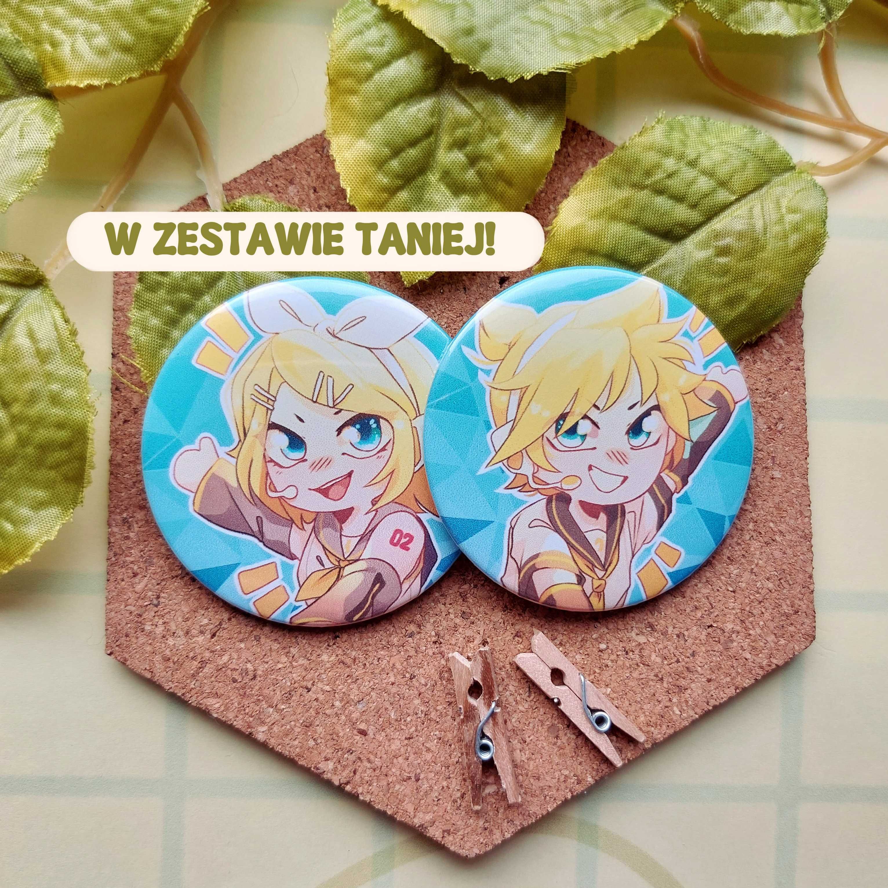 Zestaw przypinek z Vocaloidów
