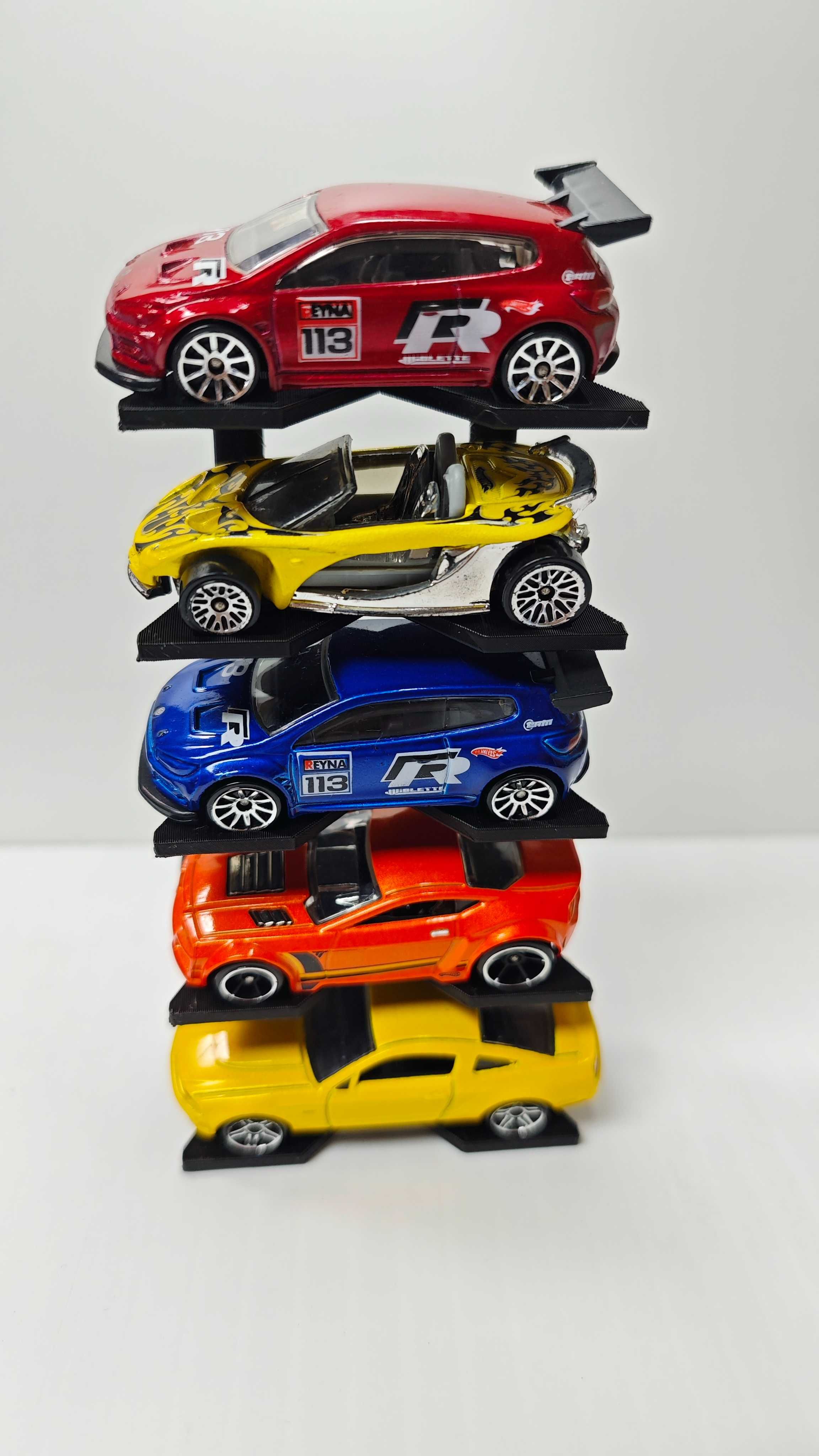 Expositor de mesa para 5 carros tipo Hot Wheels 1/64