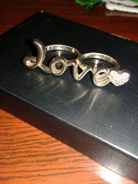 Недорого двойное кольцо Avon