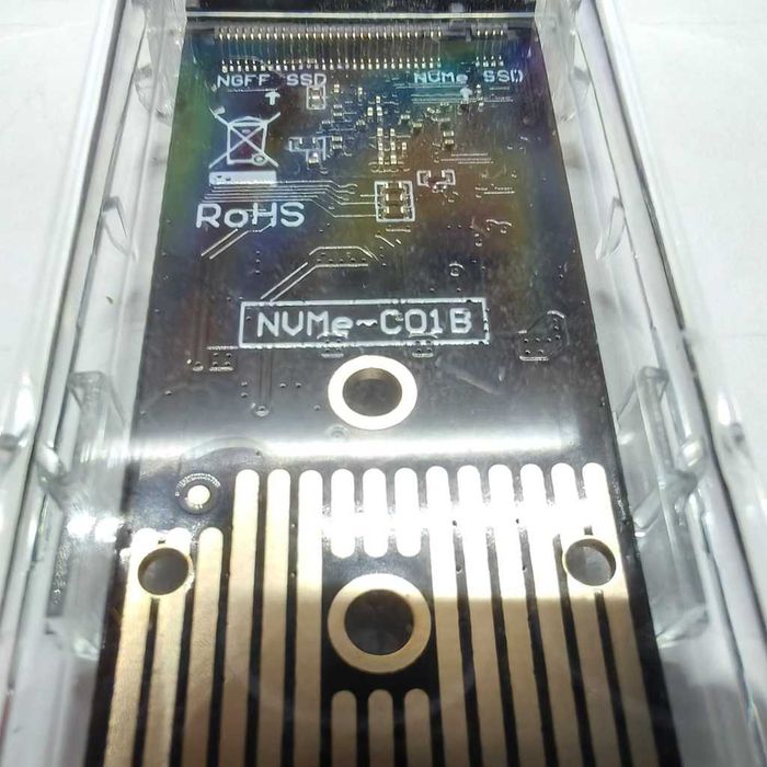 Adaptador SSD M.2 Transparente