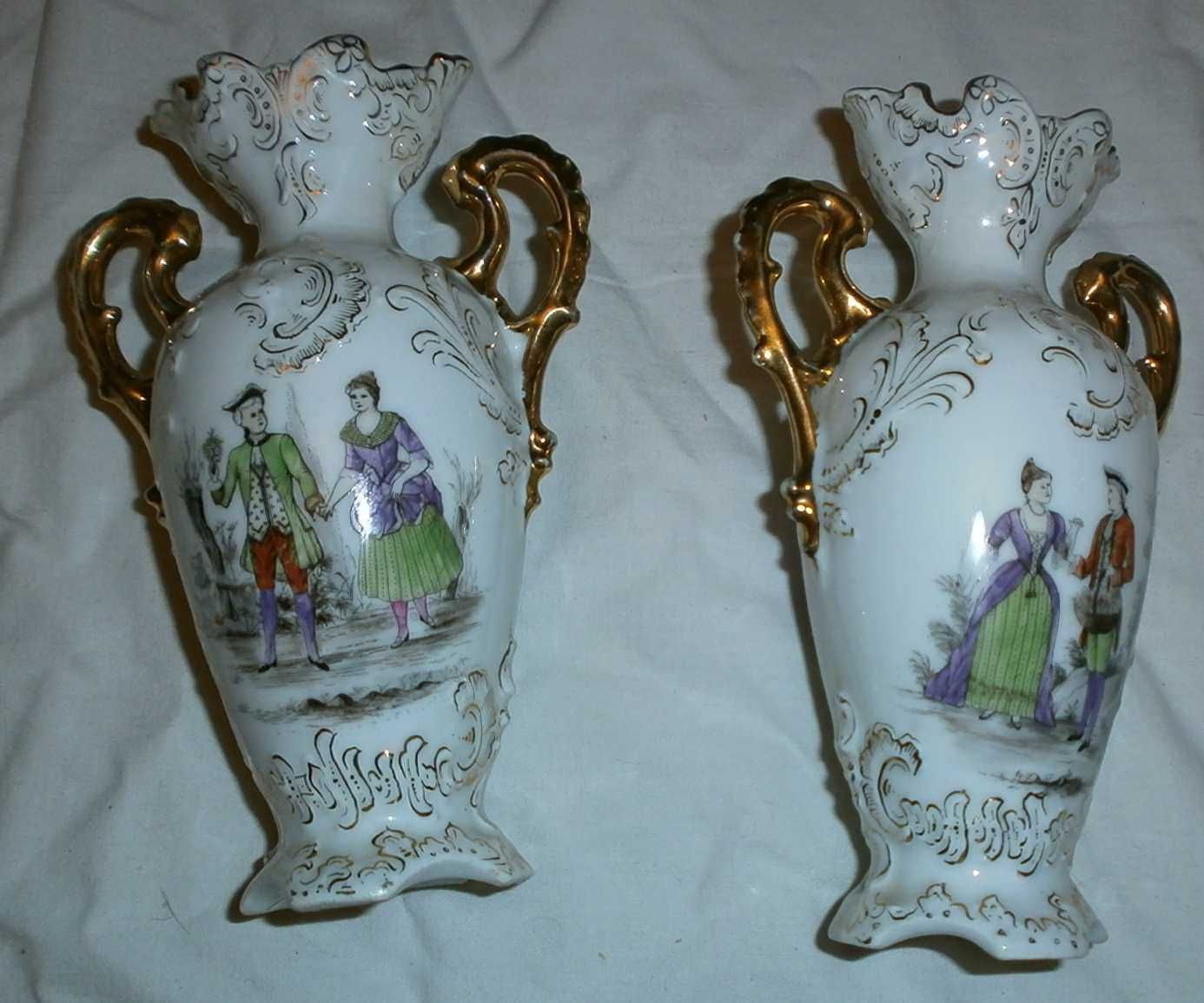 Piękny Porcelanowy Komplet w Stylu Miśnieńskim - "ROKOKO".