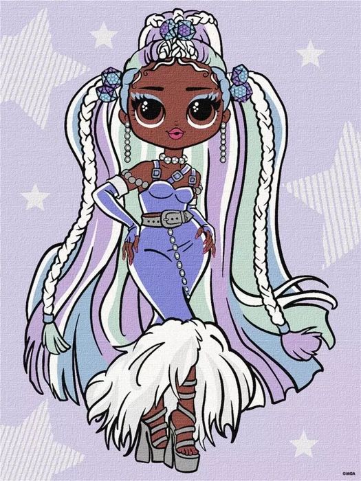 Malowanie po numerach - L.O.L. Surprise! 30x40cm. Ideyka