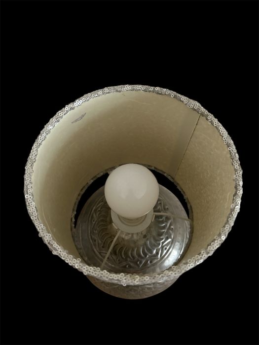 Lampa srebrna postarzana