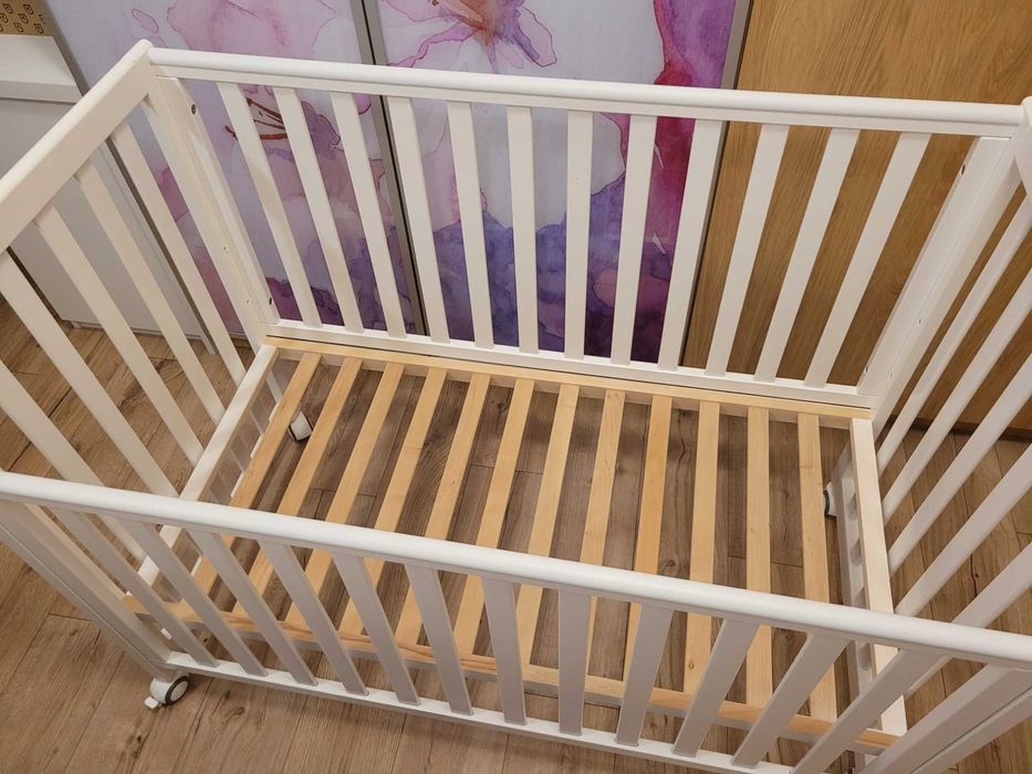 Łóżeczko Veres LD13 white 120x60 cm materac Hilding dobranocka