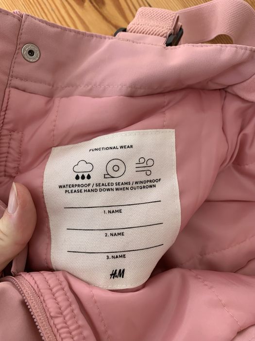 Лижні штани напівкомбінезон H&M ріст 92см