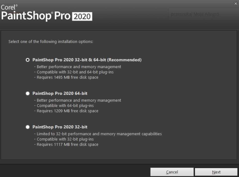Corel PaintShop Pro 2020 PL - oprogramowanie graficzne