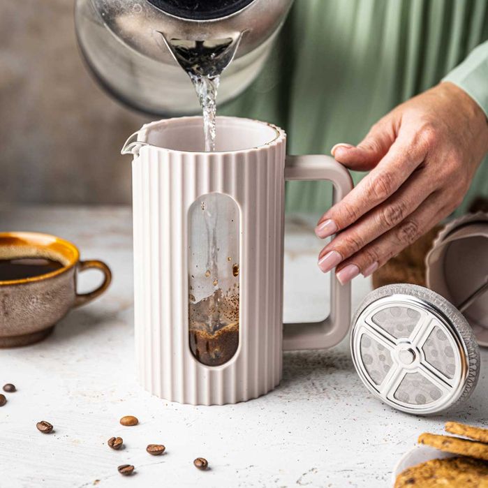 Zaparzacz Tłokowy Do Kawy/Herbaty 600Ml Klausberg Kb-7749 Różowy