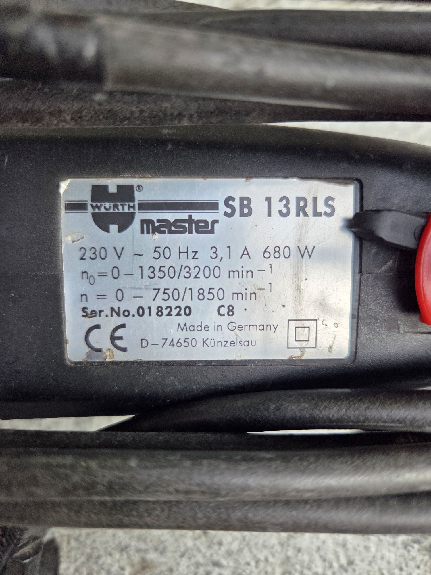 Wiertarka udarowa WURTH MASTER SB 13 RLS 680W
