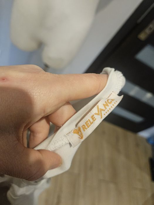 Bluzka biala bawełna xl koty kokardka