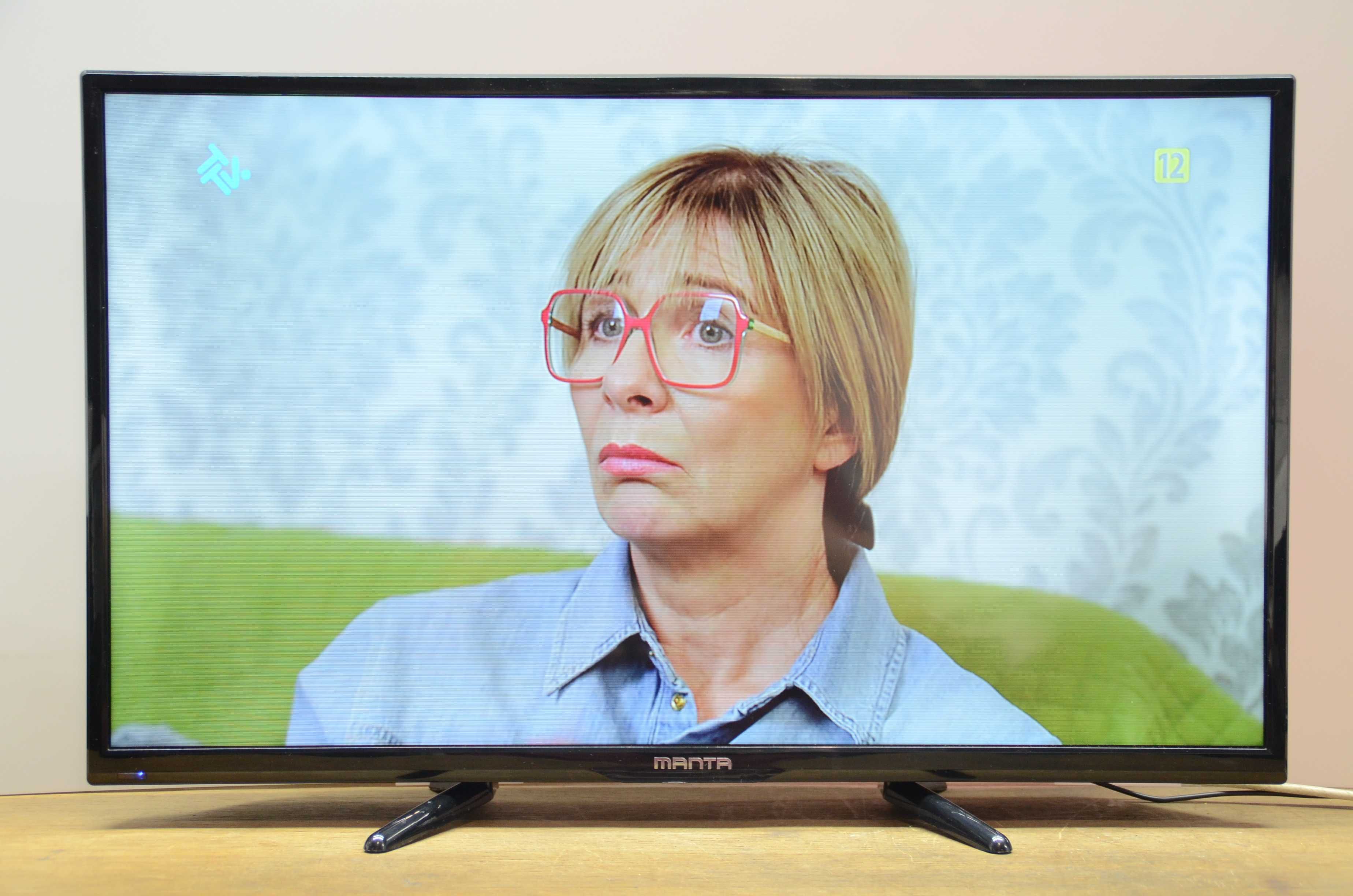 Telewizor 32 cale Manta, sprawny, ładny. Nowy standard DVB-T2 HEVC