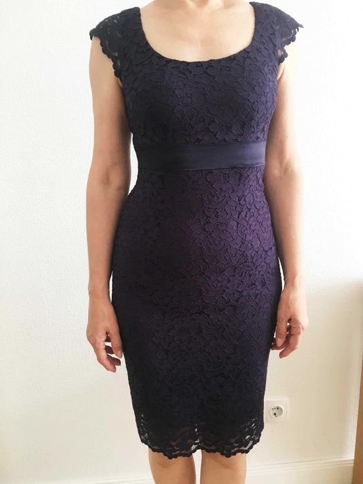 Маленькое элегантное сиреневое коктейльное платье (Италия).