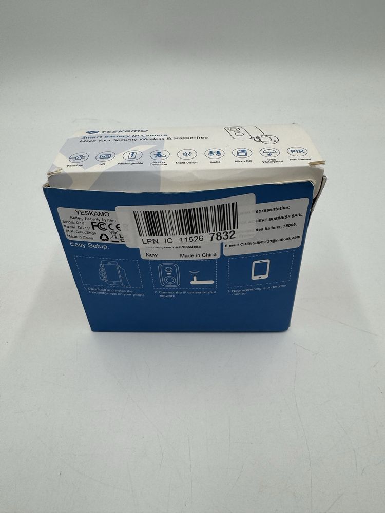 Bezprzewodowa zewnetrzna kamera wifi na baterie