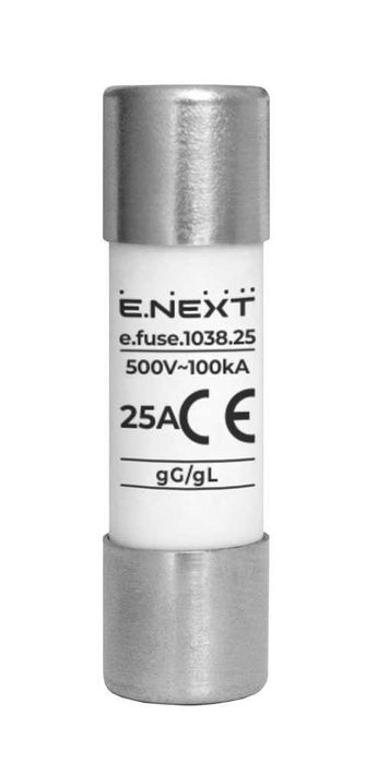 Wkładka topikowa e.fuse.1038.25, typ 10x38, 25A