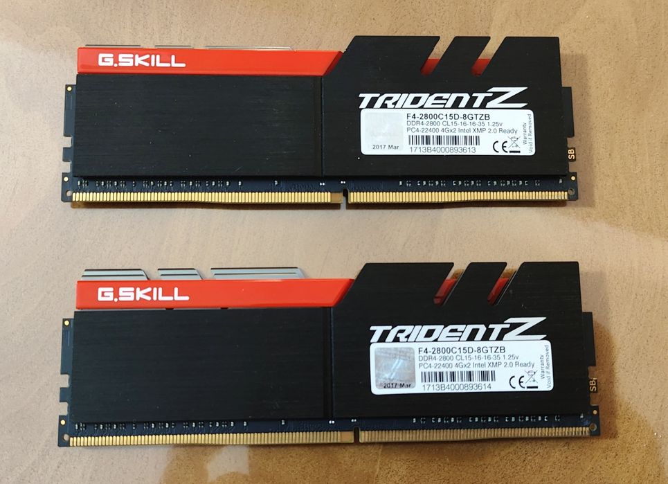 G.Skill TridentZ 2x4 8GB DDR4