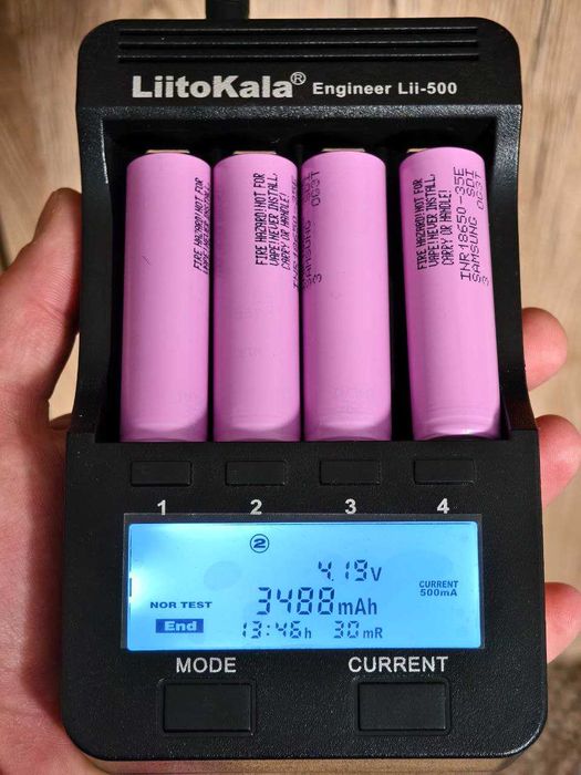 Акумулятори 18650 Samsung INR18650 35E 3500 мА 13А оригінал