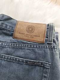 Spodnie jeansy męskie szare pants grey casual basic made in Italy Gant