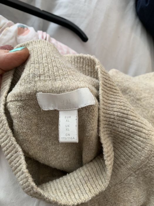 Oversizowy sweter H&M z wełną