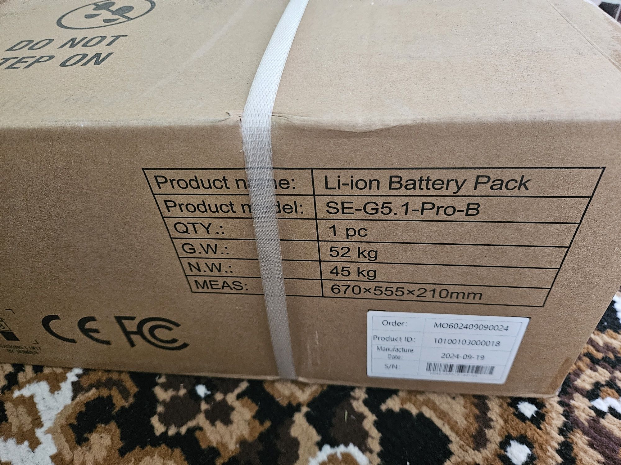 Аккумулятор Батарея Deye SE-G5.1 Pro-B LiFePO4 51,2V 100Ah