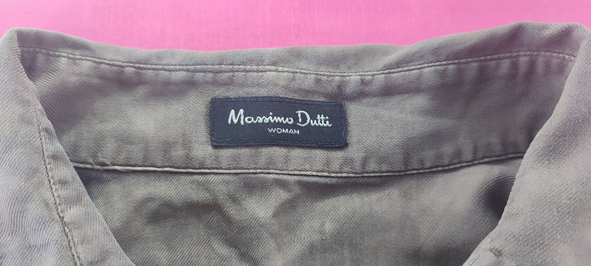 Vestido caqui Massimo Dutti
