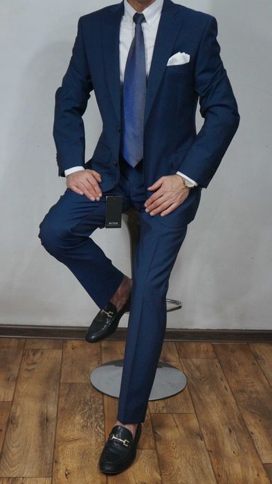 Garnitur Nowy Bytom 100's Rozmiar 182/96/84 Kolor Granat Prążki