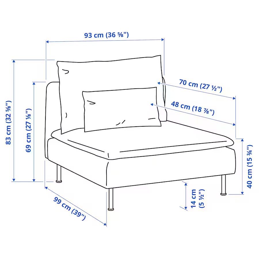 Ikea fotel antracyt SÖDERHAMN - stan idealny