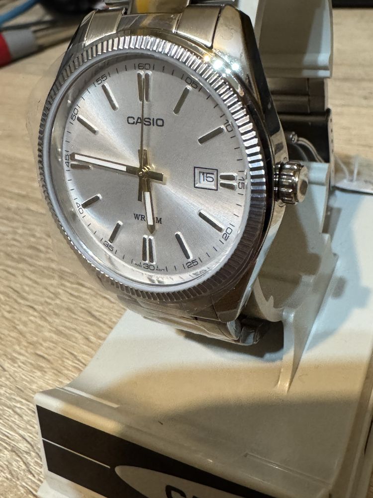 Nowy Zegarek Casio MTP-1302D-7A2VDF metalowa bransoleta