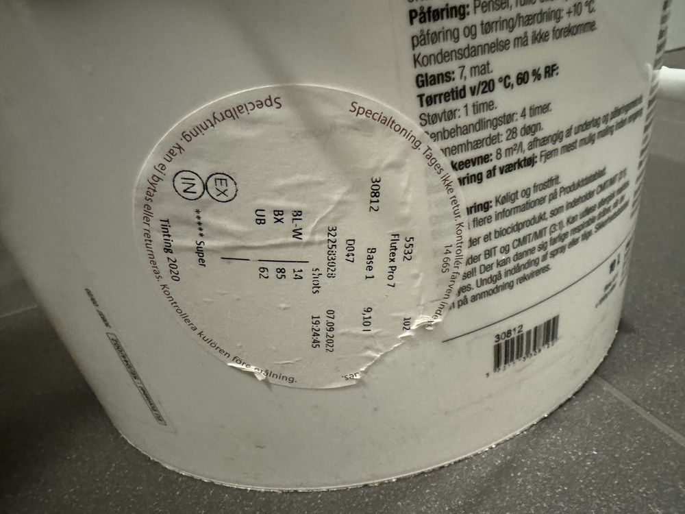 Farba Flugger flutex pro 7 5532 jasno szara piekny kolor 9.1L