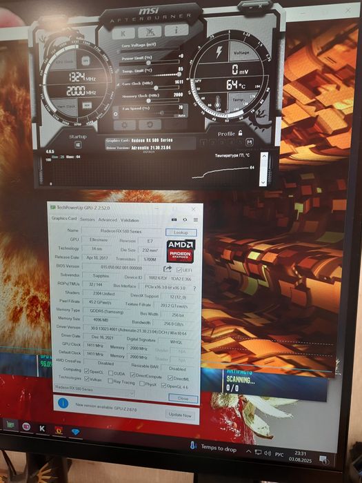 Видеокарта SAPPHIRE RX580 4GB NITRO+как новая и др.карты