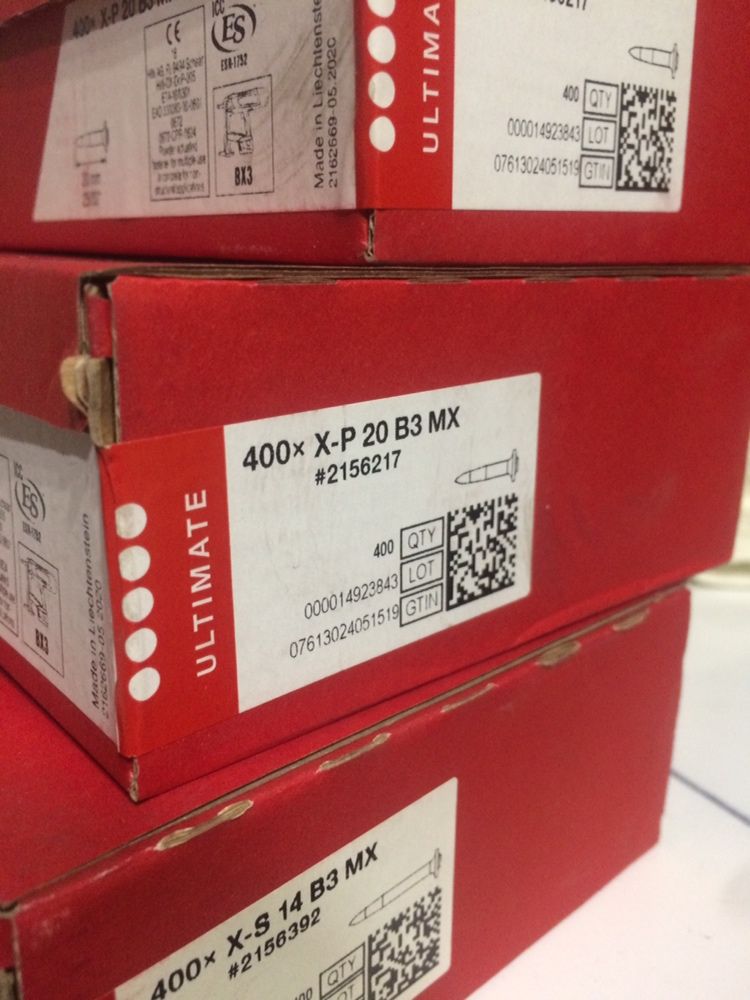 Цвяхи Hilti гвозди Хилти  BX3 MX  XC 36