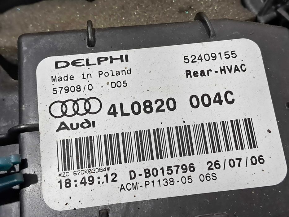 Nagrzewnica wnętrza tylna tył parownik kompletna AUDI Q7 4L węże wąż