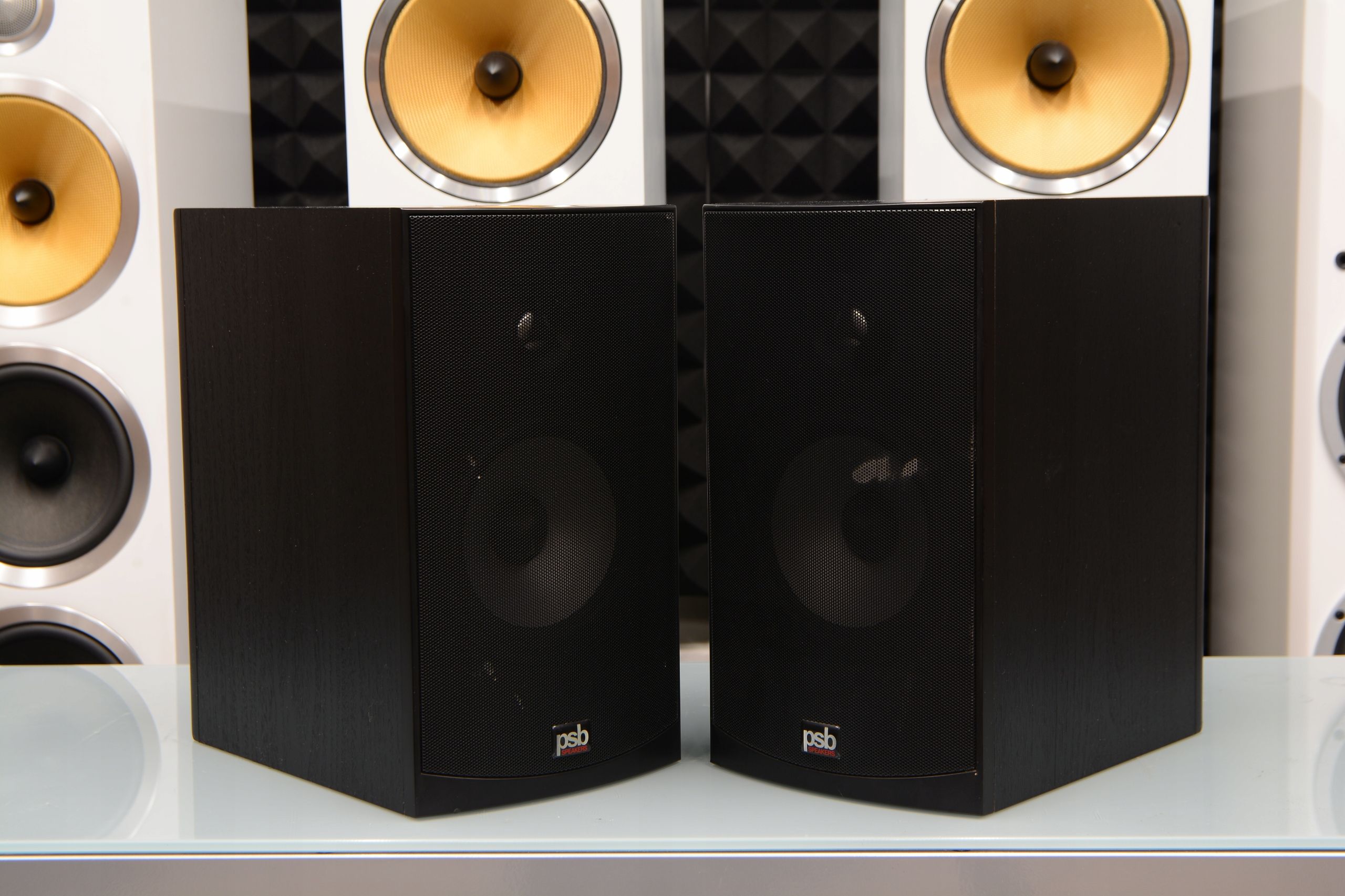 Kanadyjskie kolumny podstawkowe głośniki Monitory stereo PSB Alpha B
