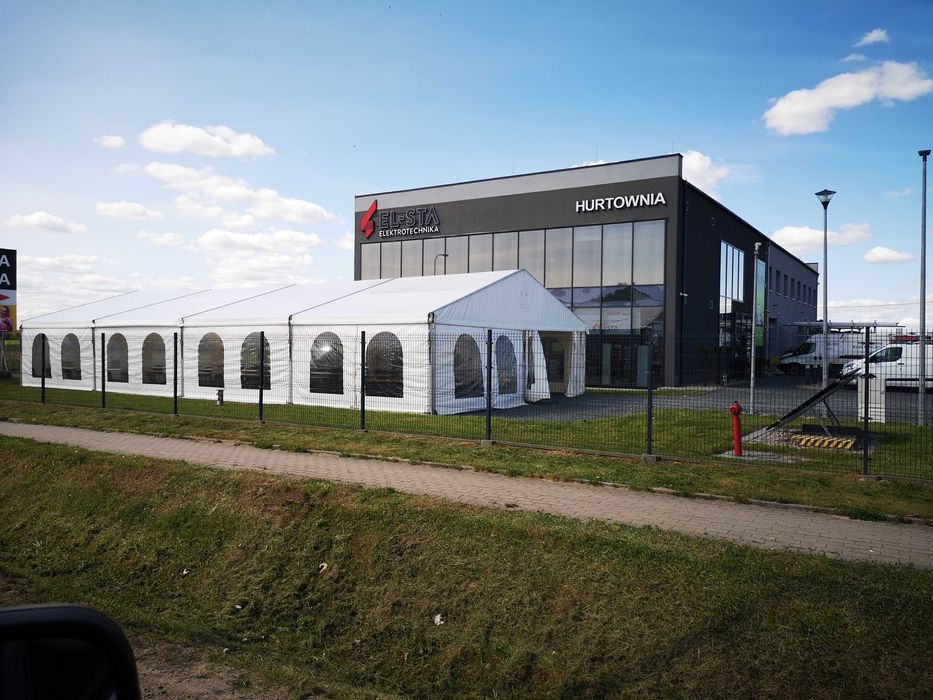 wynajmę halę namiotową