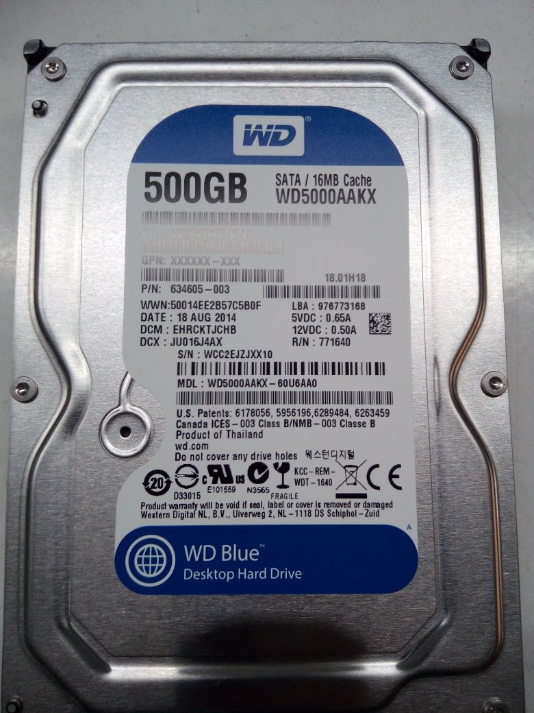 Disco 500Gb 3,5" Western Digital